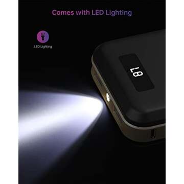 imuto 20000mAh Portable Charger Compact Power Bank External Battery Pack LED Digital Display Smart Charge Compatible with iPhone 12 Max Pro 11 XR 10 7 Plus, Samsung S10 Plus, Note 10, Tablets & More