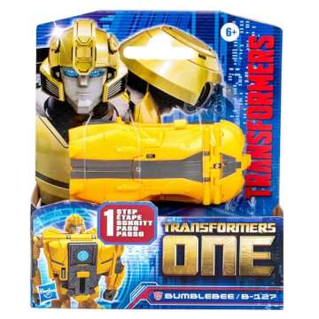 Transformers One Cog Changer Bumblebee (B-127) 4-Inch Robot Action Figure, Interactive Toys for Boys...