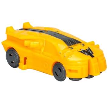 Transformers One Cog Changer Bumblebee (B-127) 4-Inch Robot Action Figure, Interactive Toys for Boys and Girls Ages 6 and Up
