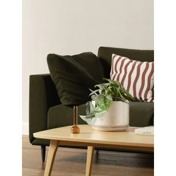 LE TAUCI Ceramic Plant Pots Set with Drainage - Unique Design