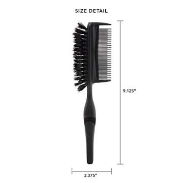 Cricket Static Free Ponytail Double-Sided Bristle Hair Brush - Perfect for Smooth, Frizz-Free Ponyta...