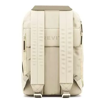 BREVITE The Backpack- Casual daypack backpacks for every function. Compact but spacious 18L aesthetic traveling backpack with laptop compartment. (Tan)