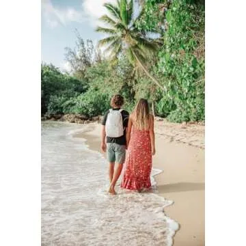 BREVITE The Backpack- Casual daypack backpacks for every function. Compact but spacious 18L aesthetic traveling backpack with laptop compartment. (Tan)