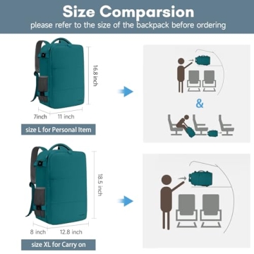 Taygeer Carry on Backpack for Travel with USB Port