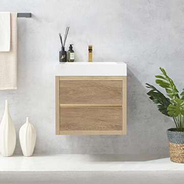 Vinnova Palencia Bathroom Vanity with Soft-Close Drawers