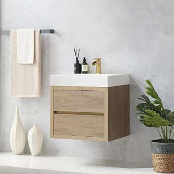 Vinnova Palencia Bathroom Vanity with Soft-Close Drawers