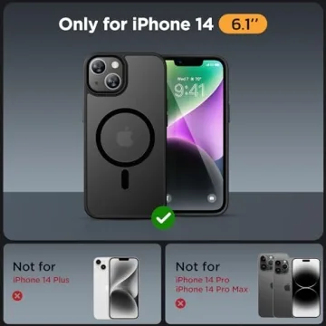 Miracase Magnetic iPhone 14 Case with Screen Protectors