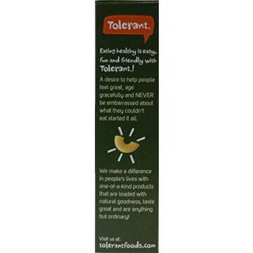 Tolerant Organic Gluten Free Green Lentil Pasta - 21g Protein