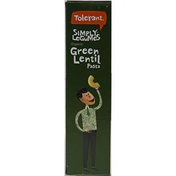 Tolerant Organic Gluten Free Green Lentil Pasta - 21g Protein