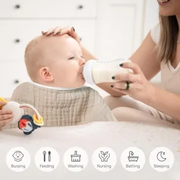 Synrroe Muslin Burp Cloths Large Soft and Absorbent