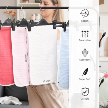 Synrroe Muslin Burp Cloths Large Soft and Absorbent