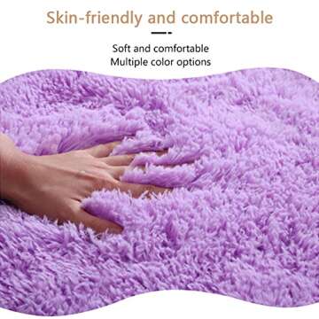 SEAHOME Bathroom Rug Sets 3 Piece Non Slip, Toilet Lid Cover and Contour Mat, Bath Mats Shower Mats Bath Rug Mat for Tub Toilet Bathroom (Pink)