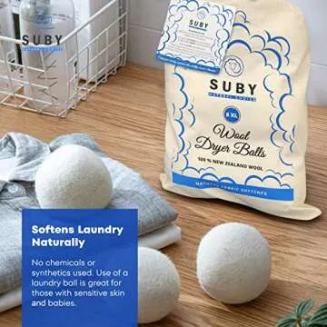 Wool Dryer Balls - Eco-Friendly Fabric Softener Alternative