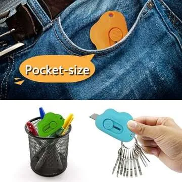 Cute Cloud Shaped Mini Utility Knives 6 Pack