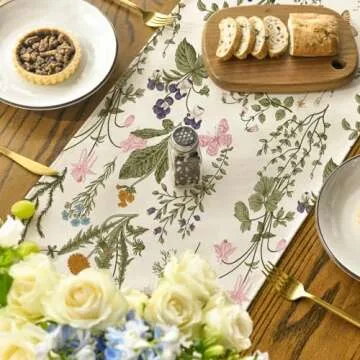 Artoid Mode Floral Table Runner for Home Decor