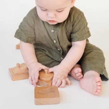 Montessori Shape Puzzle for Baby - First Wooden Puzzle