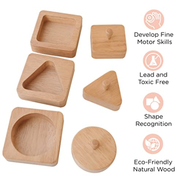 Montessori Shape Puzzle for Baby - First Wooden Puzzle