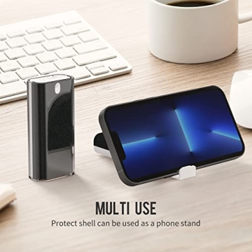 CLICK CLEAN Touchscreen Mist Cleaner with Microfiber and Phone Stand