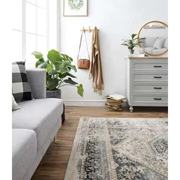 Durable HOMEAMY Wood Coat Rack for Home Organization