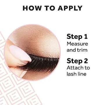 Eylure Press On Pre-Glued False Eyelashes, Wispy Light Texture Lash, No.117, 1 Pair