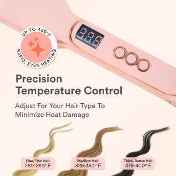 INH Crimper Hair Iron | Volumizing Ceramic Hair Crimper, Crimping Volume Teaser Hot Styling Tool, 1.5" Rounded Crimp | Insert Name Here Crimper