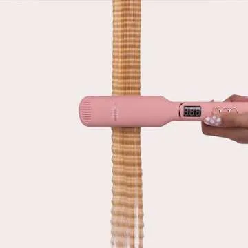 INH Crimper Hair Iron | Volumizing Ceramic Hair Crimper, Crimping Volume Teaser Hot Styling Tool, 1.5" Rounded Crimp | Insert Name Here Crimper