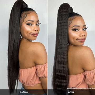 INH Crimper Hair Iron | Volumizing Ceramic Hair Crimper, Crimping Volume Teaser Hot Styling Tool, 1.5" Rounded Crimp | Insert Name Here Crimper