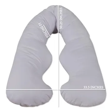 Leachco Back 'N Belly Bliss Maternity Pillow for Comfortable Sleep