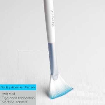 MEEDEN Watercolor Paint Brush Set: 10 Pcs Art Painting Brushes with Flat Round Detail Types - Artist Paint Brushes for Adult Beginner Watercolor Gouache Inks Painting