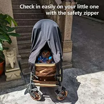 Universal Sun Shade for Strollers - UPF50+ UV Protection