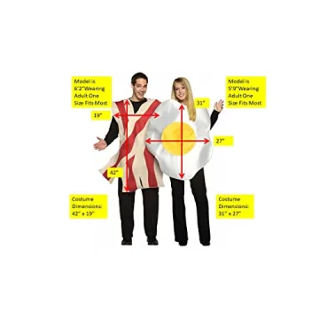 Fun Rasta Imposta Bacon and Eggs Couples Costumes