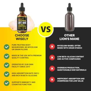 HERBIFY Lions Mane Extract for Memory and Focus