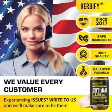 HERBIFY Lions Mane Extract for Memory and Focus