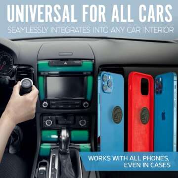 Universal Car Phone Mount Magnetic - All-Metal Design