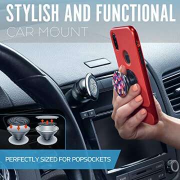 Universal Car Phone Mount Magnetic - All-Metal Design