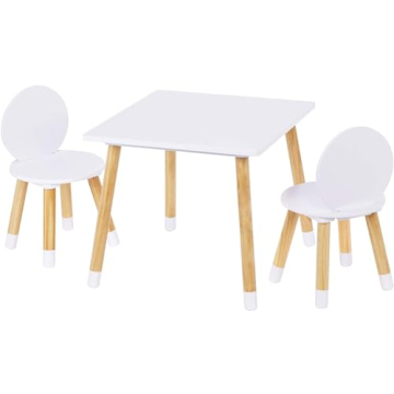 UTEX Kids Table with 2 Chairs Set - Perfect for Little Ones