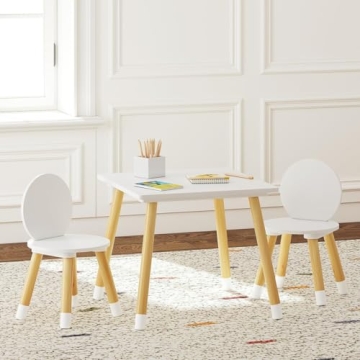 UTEX Kids Table with 2 Chairs Set - Perfect for Little Ones