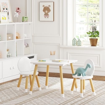 UTEX Kids Table with 2 Chairs Set - Perfect for Little Ones
