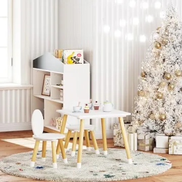 UTEX Kids Table with 2 Chairs Set - Perfect for Little Ones
