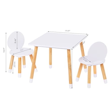 UTEX Kids Table with 2 Chairs Set - Perfect for Little Ones
