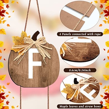 Vicenpal Fall Hanging Decor for Thanksgiving Seasonal Appeal