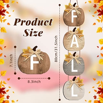 Vicenpal Fall Hanging Decor for Thanksgiving Seasonal Appeal
