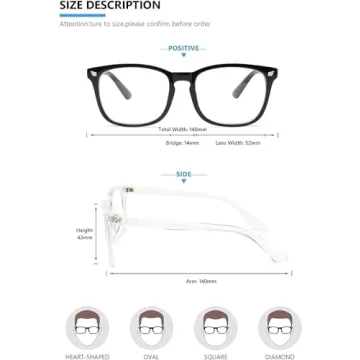 Livho Blue Light Blocking Glasses - 2 Pack for All