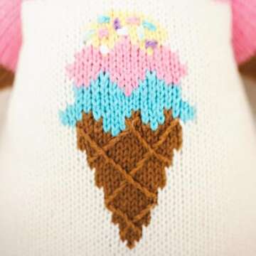 cuddle + kind Willow The Deer Little 13" Hand-Knit Doll – 1 Doll = 10 Meals, Fair Trade, Heirloom Quality, Handcrafted in Peru, 100% Cotton Yarn