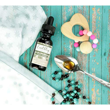 Earthley Wellness, Teeth Tamer, Natural Teething Relief, Soothes Drooling and Irritability Due to Teething or Toothaches, Pure, Organic Ingredients, Improved Label (1.69 oz)