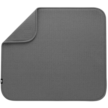 S&T INC. Microfiber Dish Drying Mat 16" x 18"
