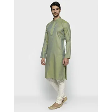 Ethnix by Raymond Green Cotton Kurta for Men