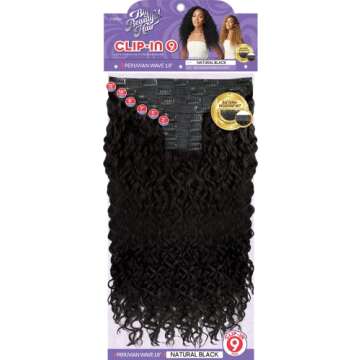 Outre Big Beautiful Hair Clip-In - 9PCS - Peruvian Wave 18" (Natural Brown)