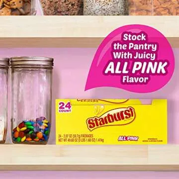 STARBURST All Pink Bulk Pack with 24 Chewy Packs