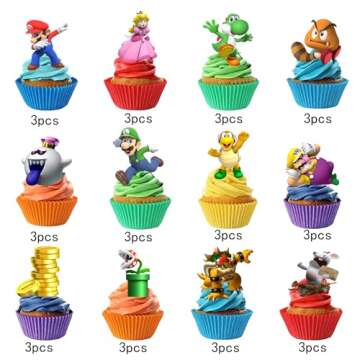 URYFSHI 36pcs cake decorations for birthday decoration